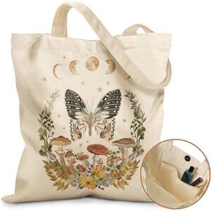 Aesthetic Tote Bag for Girls Star Moon